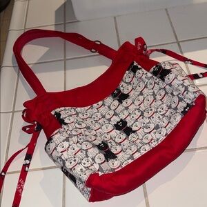 Travel Tote Bag sewing & crafts purse accessories etc 🐈‍⬛ red cats